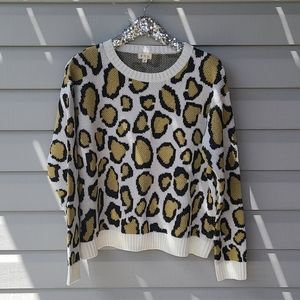 POL leopard print sweater